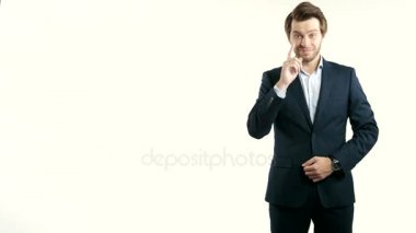 Umutlu genç işadamı, iş kavramı