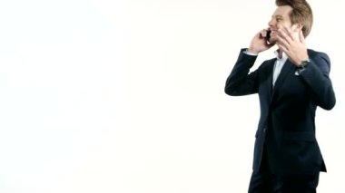 cep telefonu tutan işadamı