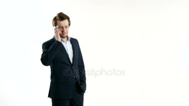 cep telefonu tutan işadamı