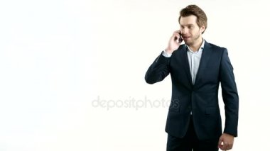 cep telefonu tutan işadamı