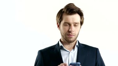 cep telefonu tutan işadamı