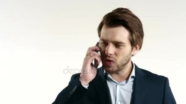 cep telefonu tutan işadamı