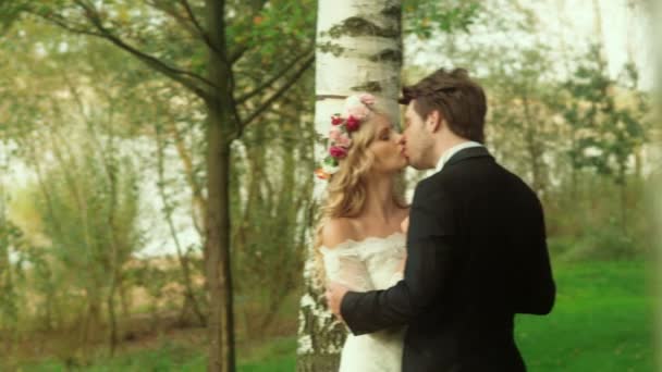 Couple marié en lune de miel — Video