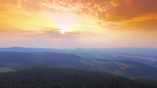 Hermoso Campo Vista Aérea — Vídeo de stock