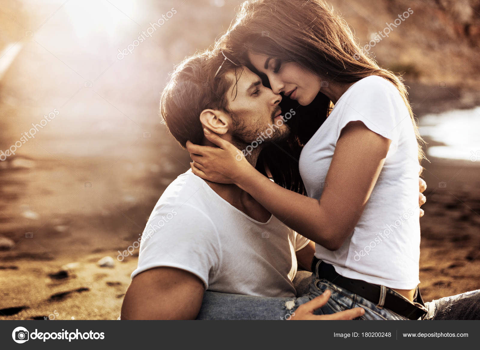 Romantic images of couples in love