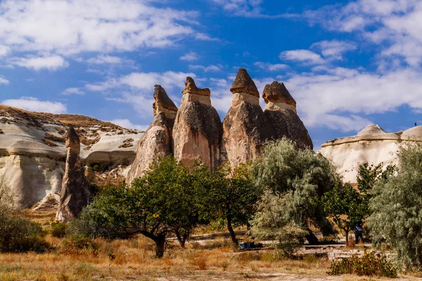 Höhlenhaus Der Feen Kamine Felsen Pilz Pasabag Mönchtal Kappadokien Türkei — Stockfoto