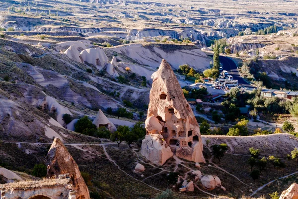 Castello Uchisar Cappadocia Anatolia Turchia — Foto Stock