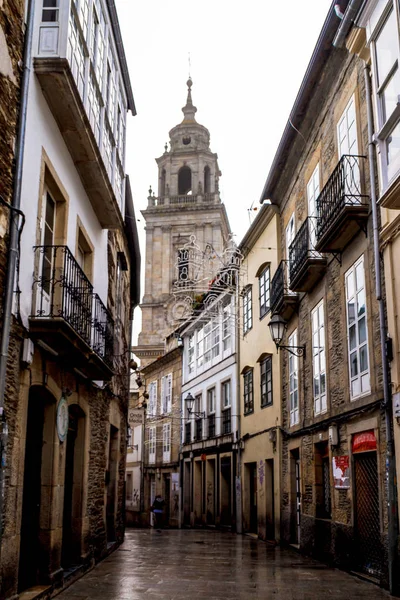 Street View Tower Athedral Lugo Galicia España — Foto de Stock