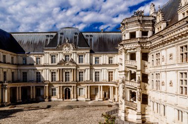 The Royal Palace of Castle of Blois (Chateau de Blois). Included in the top ten castles of the Loire Valley, France, Blois. clipart