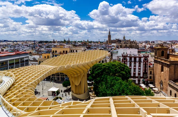 Sevilla Andalusia Spain May 2013 View Cathedral Sevilla Giralda Metropol — Stock Photo, Image