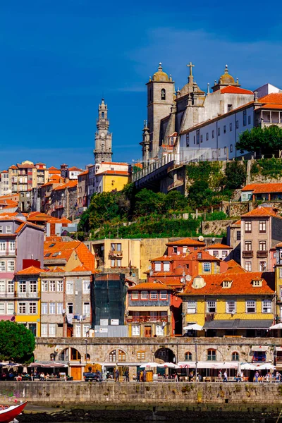 Oude Binnenstad Porto Met Uitzicht Toren Clerigos Torre Dos Clrigos — Stockfoto