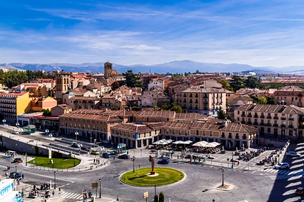 Segovia Spanje Oktober 2016 Plaza Artilleria Avenue Padre Claret Segovia — Stockfoto