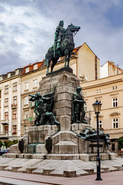 Krakau Polen Augustus 2012 Monument Ter Herdenking Van Slag Bij Rechtenvrije Stockafbeeldingen