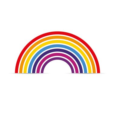 Gökkuşağı simge düz vektör