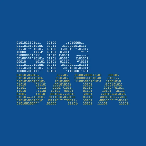 Big Data mit binärer Texturvektorabbildung — Stockvektor