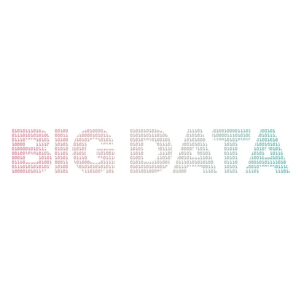 Big Data com ilustração vetorial de textura binária — Vetor de Stock
