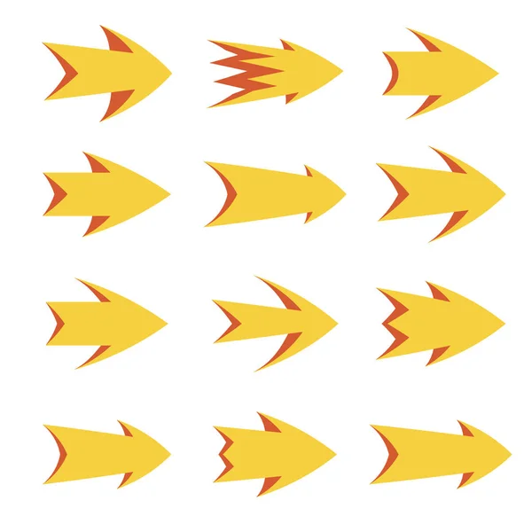 Vector set of arrows — Stock Vector