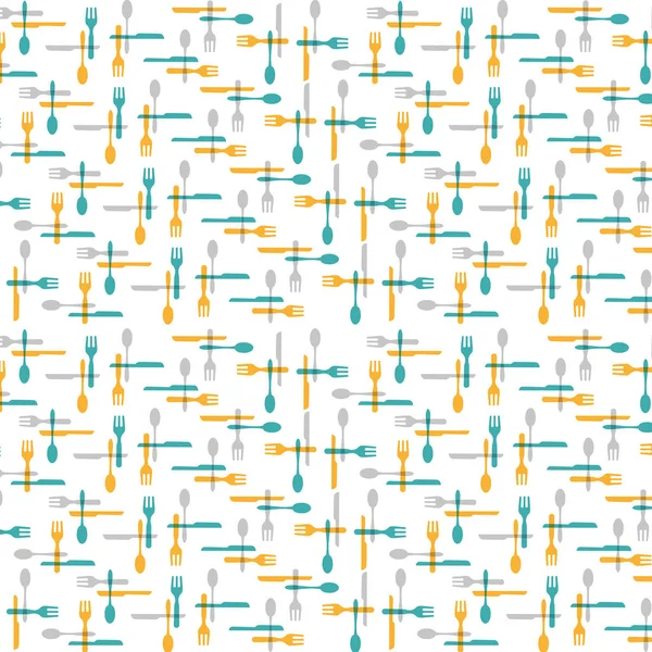 Arka plan illüstrasyon çatal ve mutfak eşyaları desen
