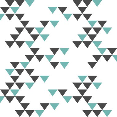 Renkli retro hipsters üçgen desen illüstrasyon