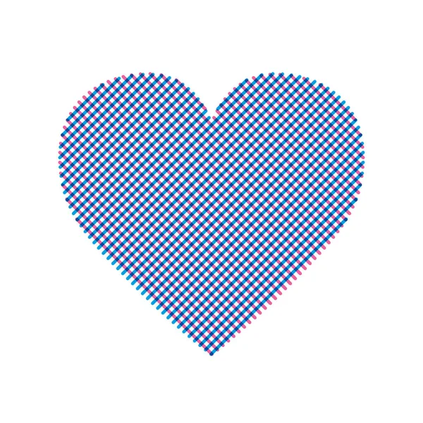 Corazón moderno con línea editable — Vector de stock