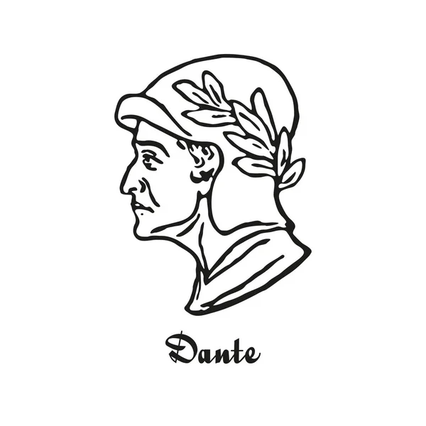 Dante Alighieri vektör çizimi — Stok Vektör