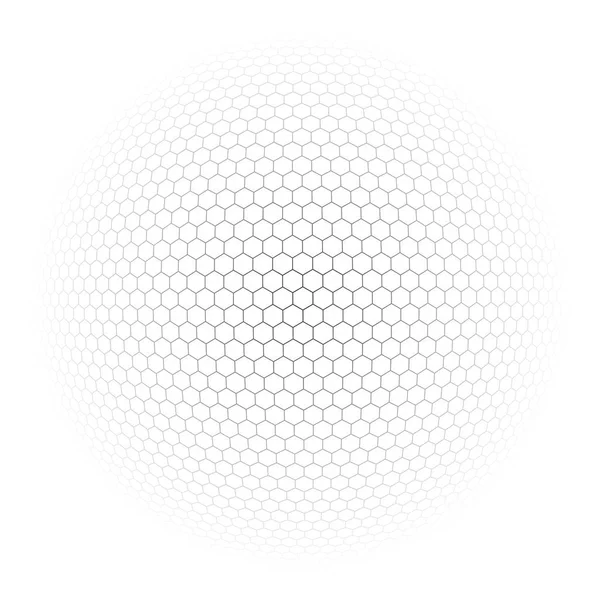 Contexte Globe avec des signes hexagonaux. Illustration vectorielle — Image vectorielle
