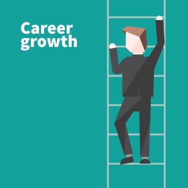 Kariyer büyüme illüstrasyon vektör