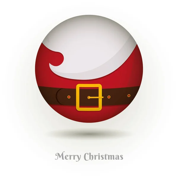 Jenggot dari vektor ikon Santa Claus. Ilustrasi untuk desain kartu Tahun Baru dan Natal, salam, selebaran, spanduk, iklan, poster - Stok Vektor