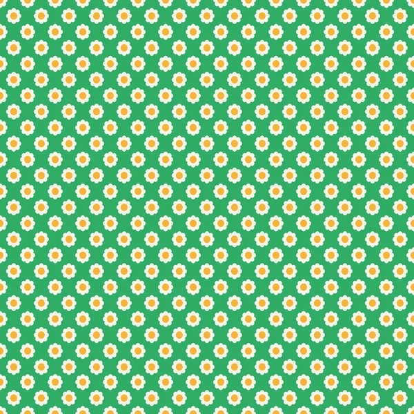 Patrón floral sin costuras con flores de margaritas. Fondo vectorial. — Vector de stock