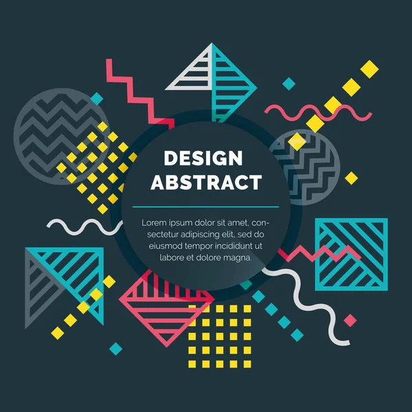 Vektor designu abstraktní geometrickým vzorem a zázemí Vektorová Grafika