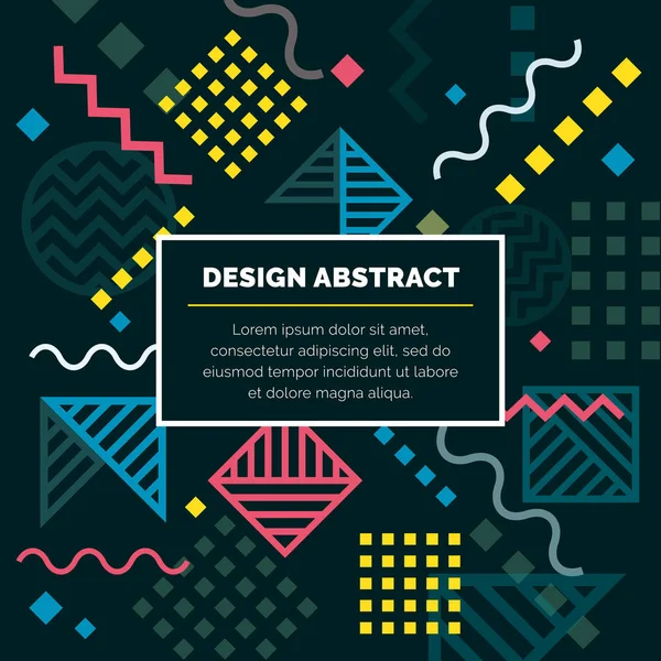 Vektor designu abstraktní geometrickým vzorem a zázemí Royalty Free Stock Ilustrace