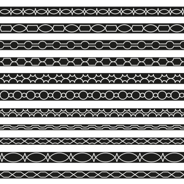 Vektör sınırları sanat bölücüler geometrik tarzı dizi