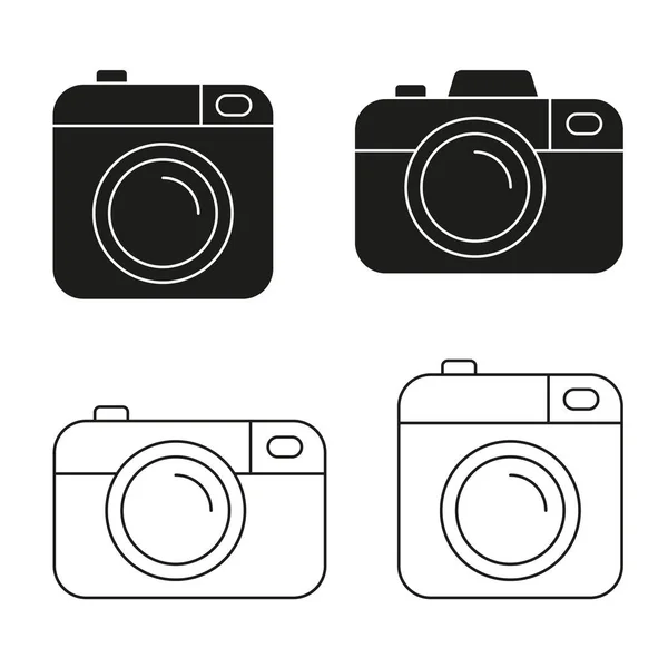 Camera vector icon minimalistic flat design — Stock Vector