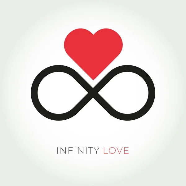 Logotipo de amor infinito. Ícone de vetor de relacionamento e Valentine . Gráficos De Vetores