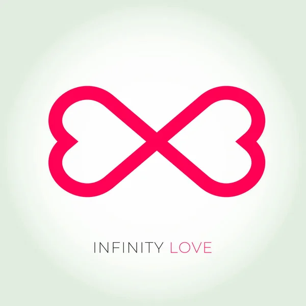 Logotipo de amor infinito. Ícone de vetor de relacionamento e Valentine . Vetor De Stock