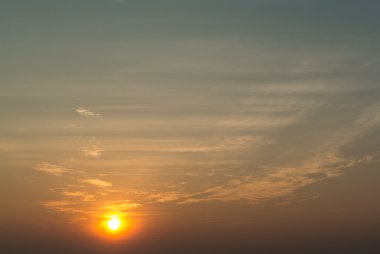 güzel gün batımı gökyüzü