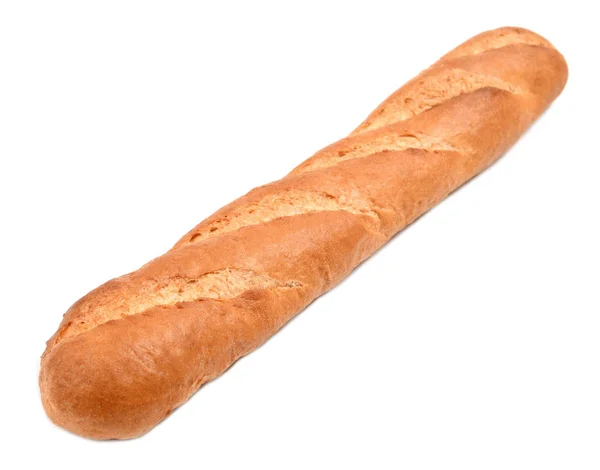 Pão longo isolado no fundo branco — Fotografia de Stock