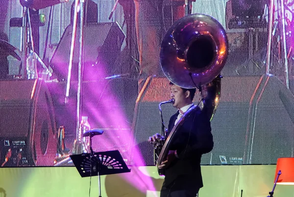 Jazz Minions band perform in "Jazz in memory at Bangsaen" — Stock Photo, Image