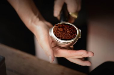 espresso Kepçe, Barista kahve tozu