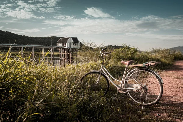 ビンテージ自転車で提出 — ストック写真