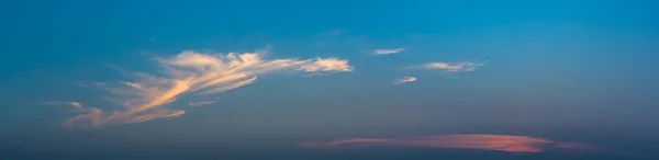 Panoramic view of clouds and blue sky — Stock Photo, Image