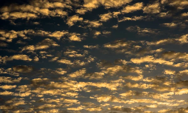 Nice clouds with golden light