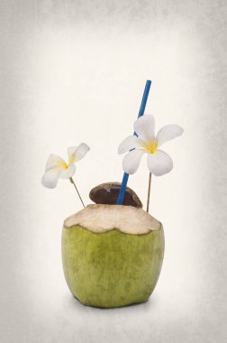 Hindistan cevizi içki vintage tarzı