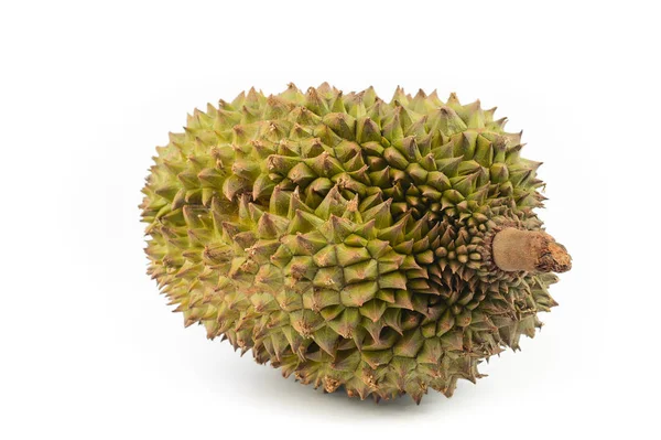 Durian na białym tle — Zdjęcie stockowe
