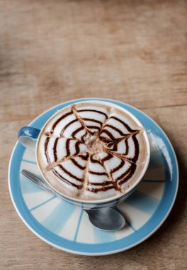 Cafe Mocha, en iyi manzaralı güzel sıcak kahve