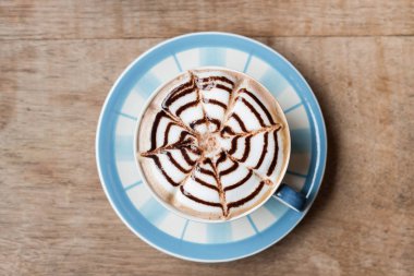 Cafe Mocha, en iyi manzaralı güzel sıcak kahve