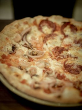 Lezzetli pizza yakın atış