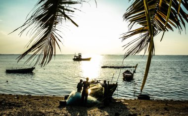 Balıkçılar açık balık net grup