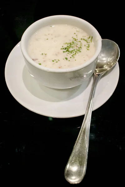 Хороший суп с высоким углом обзора — стоковое фото