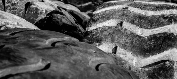 Rubber wheel texture — Stock Photo, Image